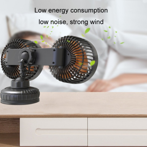 F6026 Ventilateur à double tête monté sur véhicule à grande ventouse, modèle : USB SH80011898-010